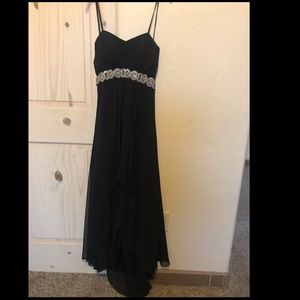Black and silver dress